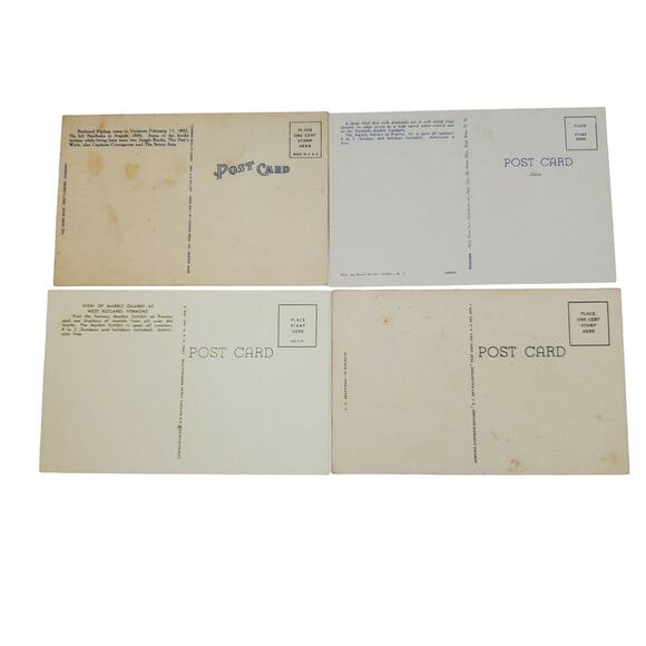 4 Vermont Postcards Vintage Ephemera - Picture 6 of 7